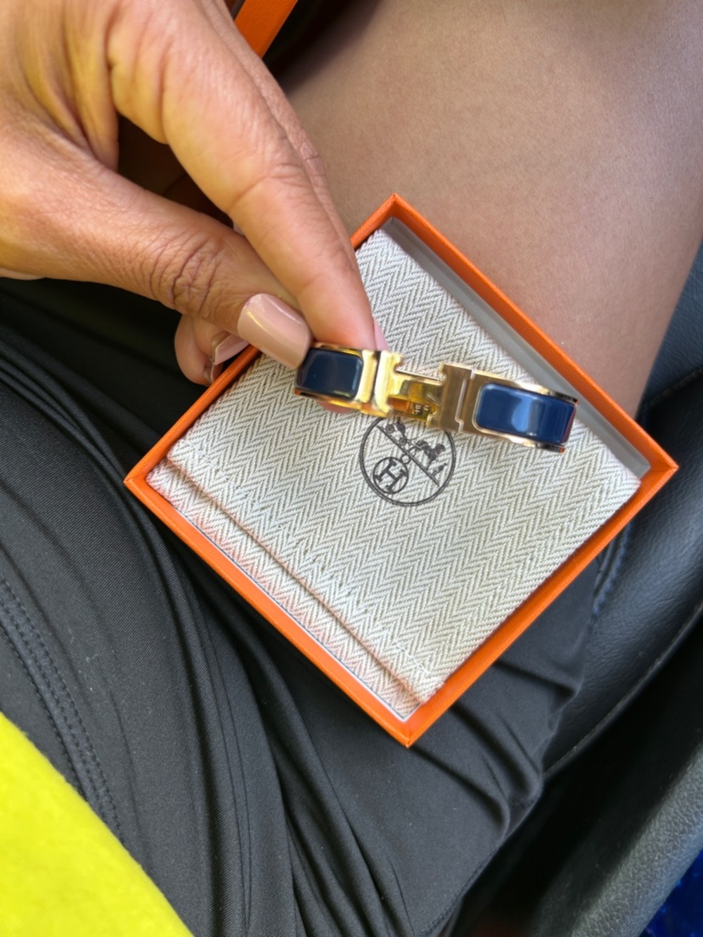 Clic H Hermes bracelet Navy Blue
